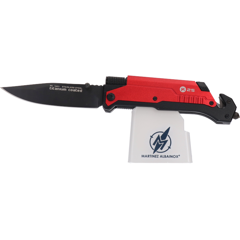 Navaja Táctica Asistida FOS K25 Pedernal con Linterna