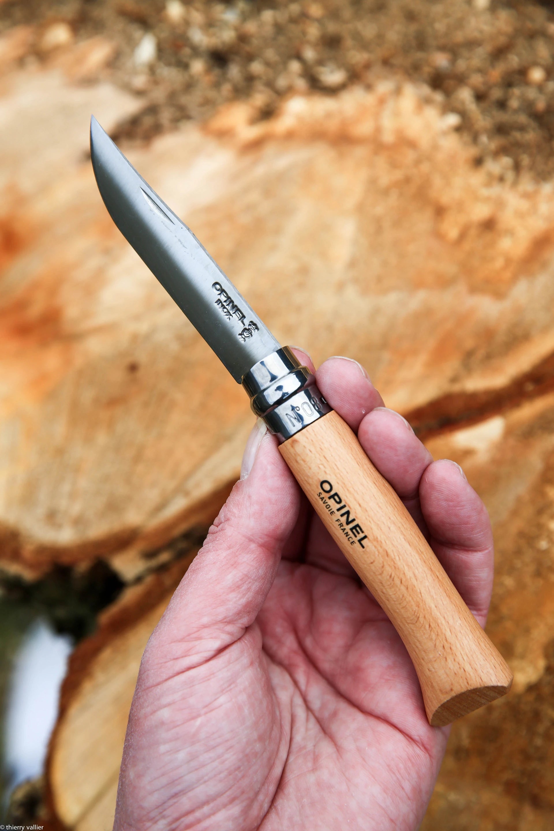 Navaja de Bolsillo Opinel N°08 Inox + Estuche