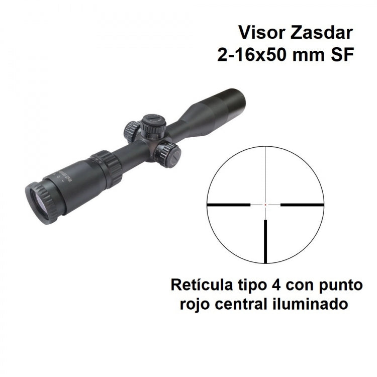 Visor Zasdar con Retícula Iluminada