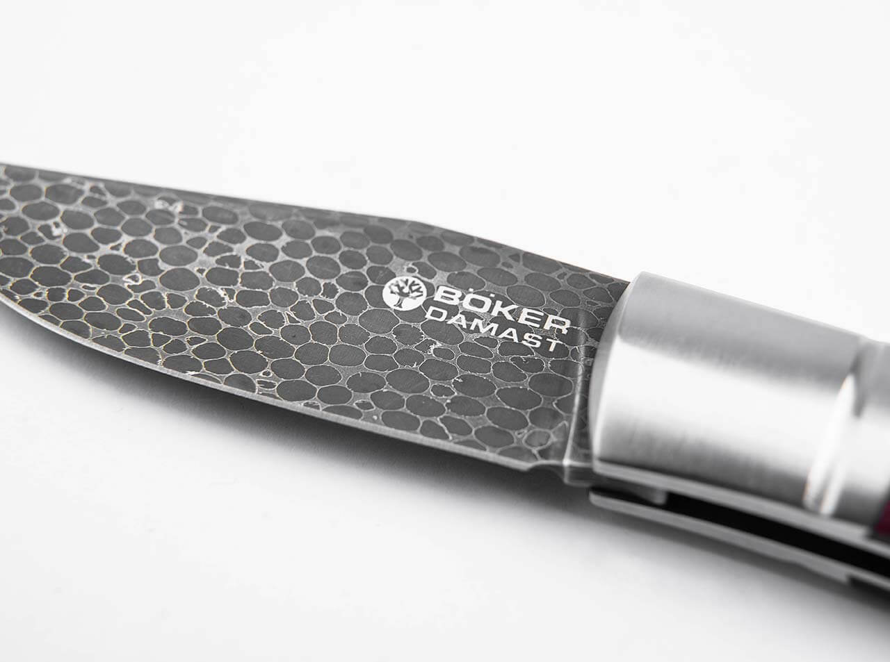 Navaja de Bolsillo Böker Solingen Boxer Damast