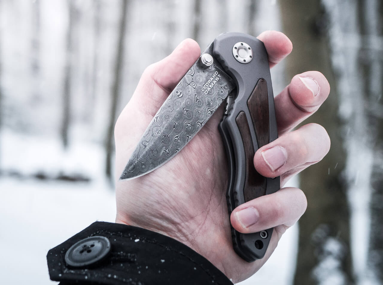 Navaja de Bolsillo Böker Solingen Leopard-Damascus I