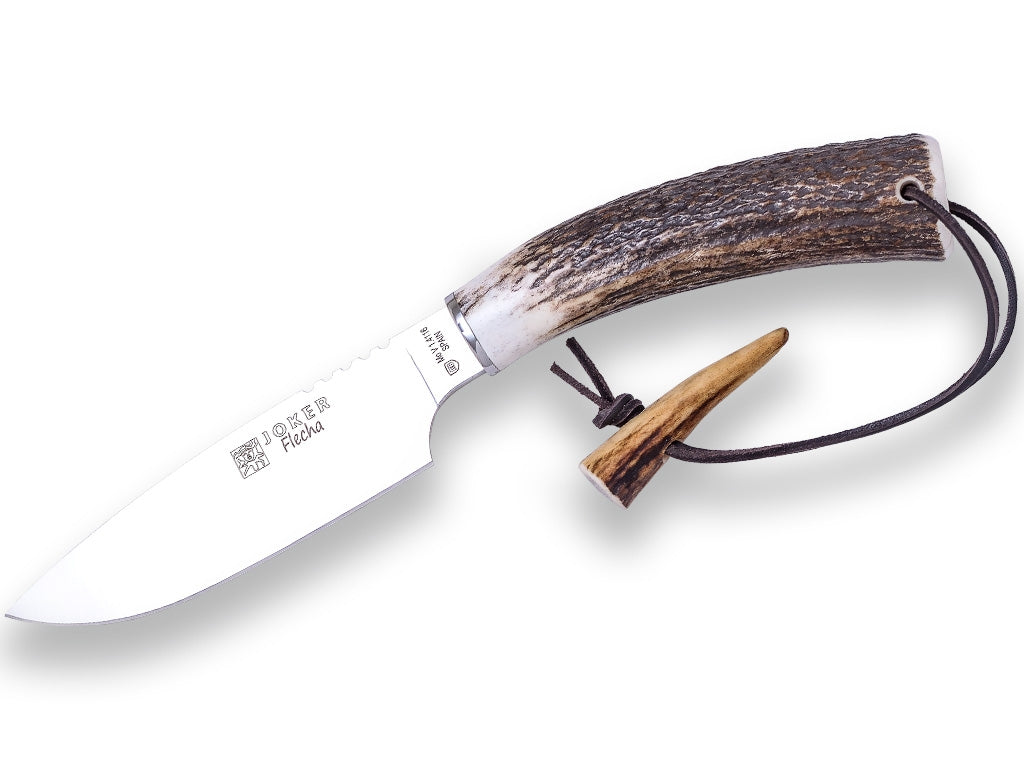 Joker Arrow Hunting Knife with Deer Antler Handle