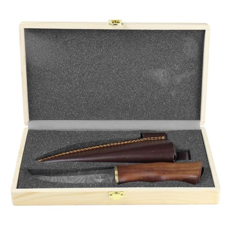 Oskar Bushcraft Damascus Knife