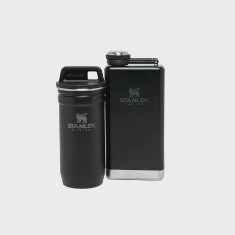 Adventure Pre-Party Shot Glasses + Hip Flask Set