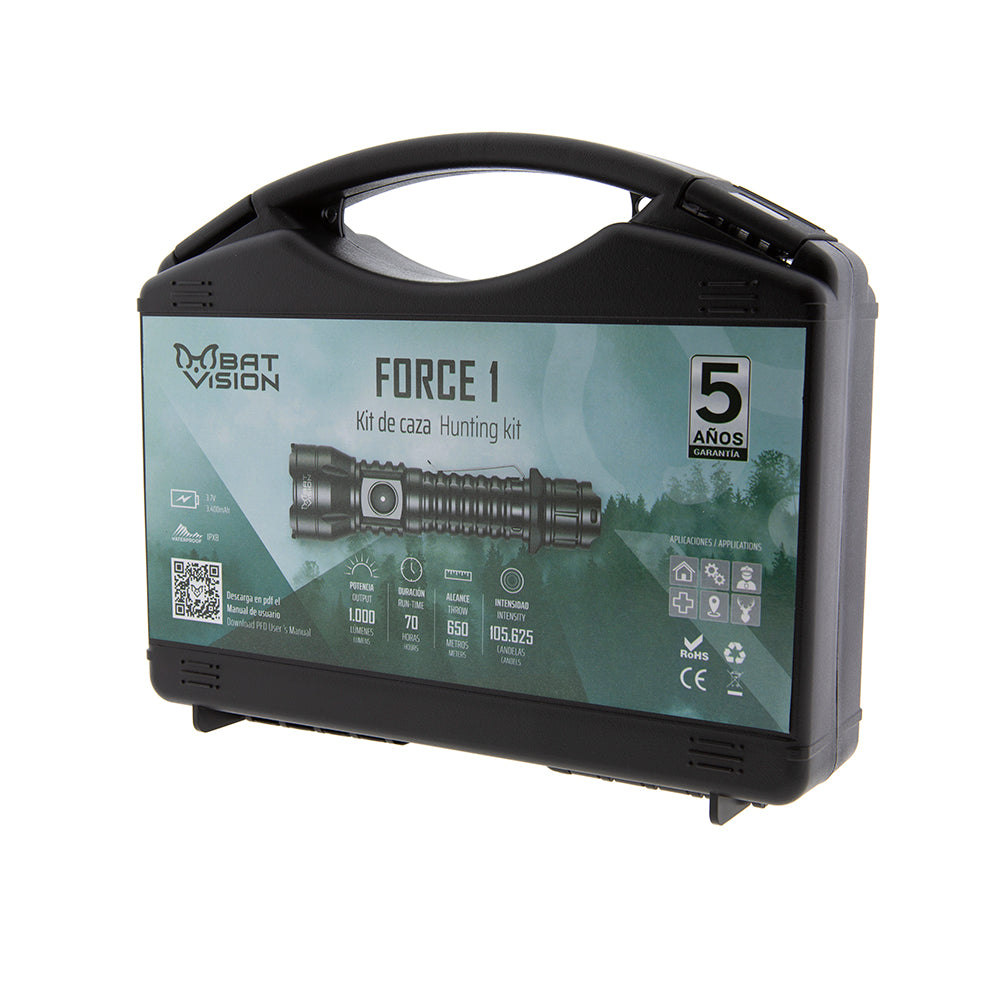 Linterna Kit de Caza Force 1 Bat Vision