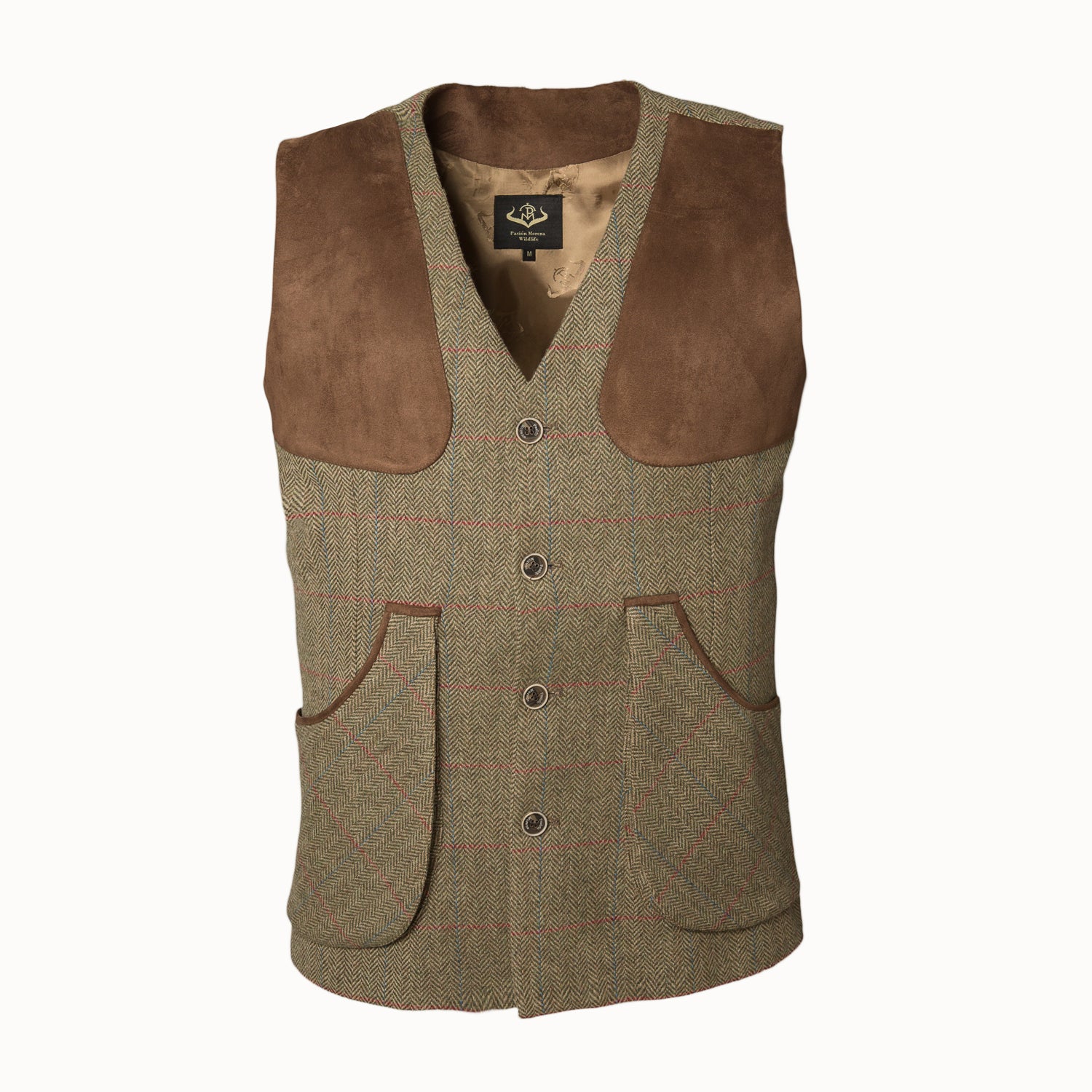 Long Tweed Shooting Vest
