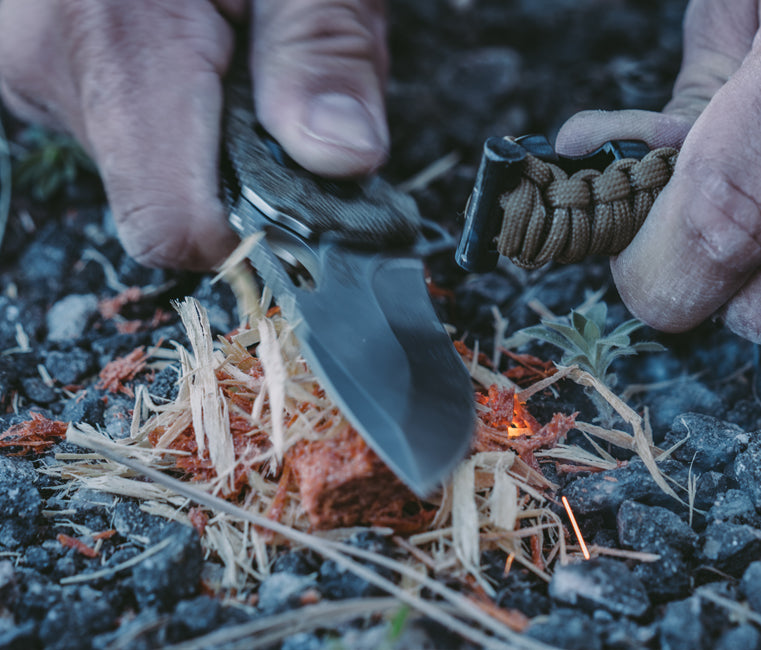 Navaja Plegable KIKU XR Natural Linen Micarta