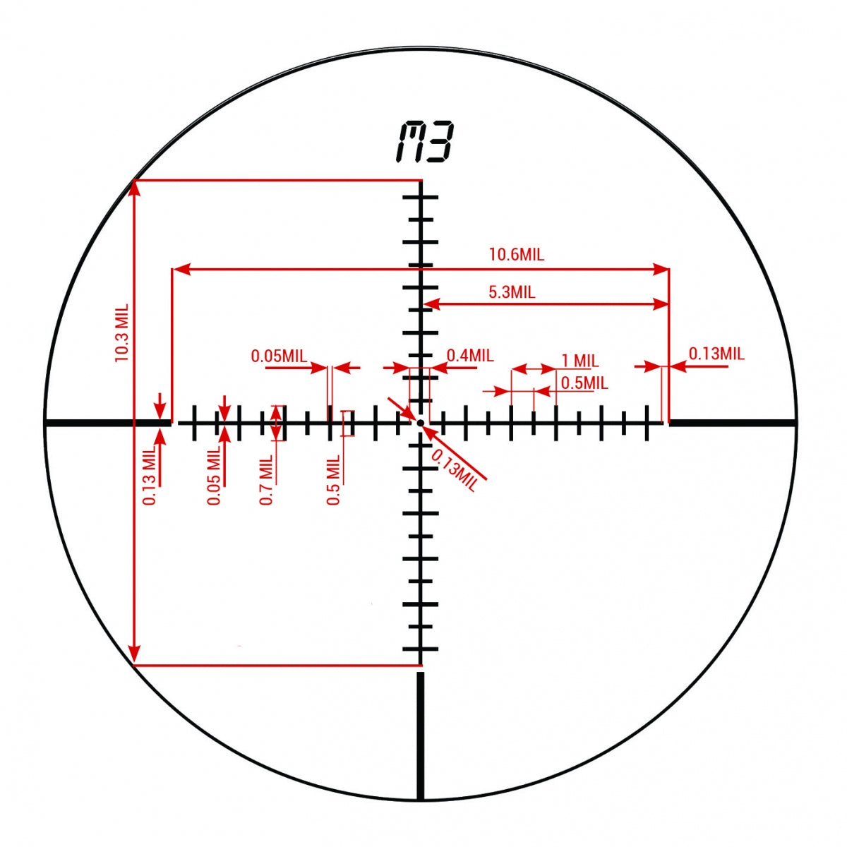 Hunting Scope with Illuminated Reticle