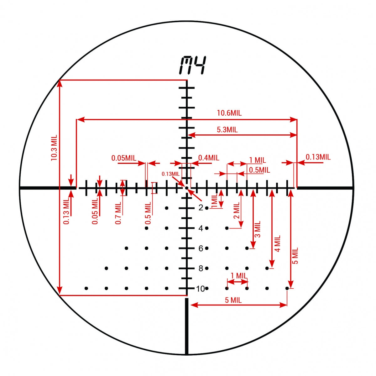 Hunting Scope with Illuminated Reticle