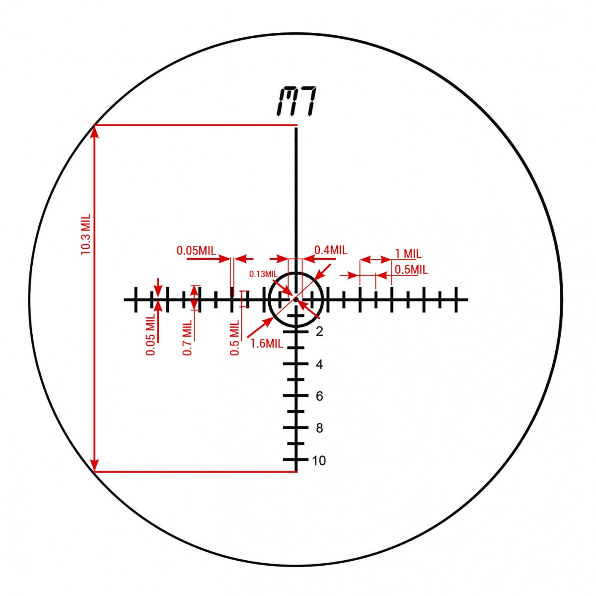 Hunting Scope with Illuminated Reticle