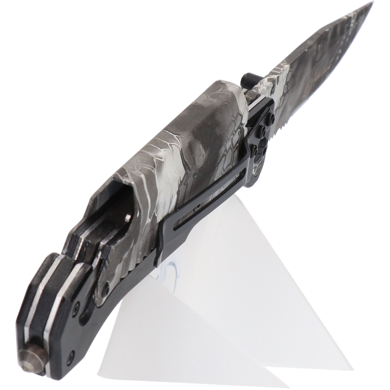 Navaja Táctica Asistida FOS K25 Pedernal con Linterna