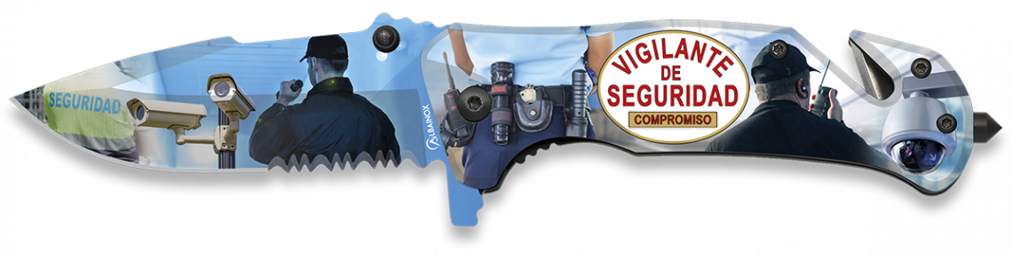 FOS Safety Assisted Tactical Knife 8.1 cm with Serrated