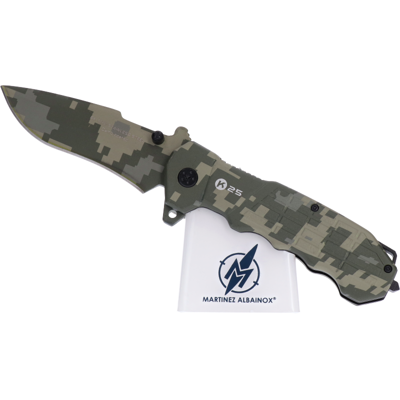 Tactical Knife K25 Camouflaged 9.3 cm