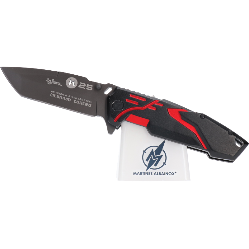 Navaja Táctica K25 FOS con Recubrimiento de Titanio de 9.4 cm