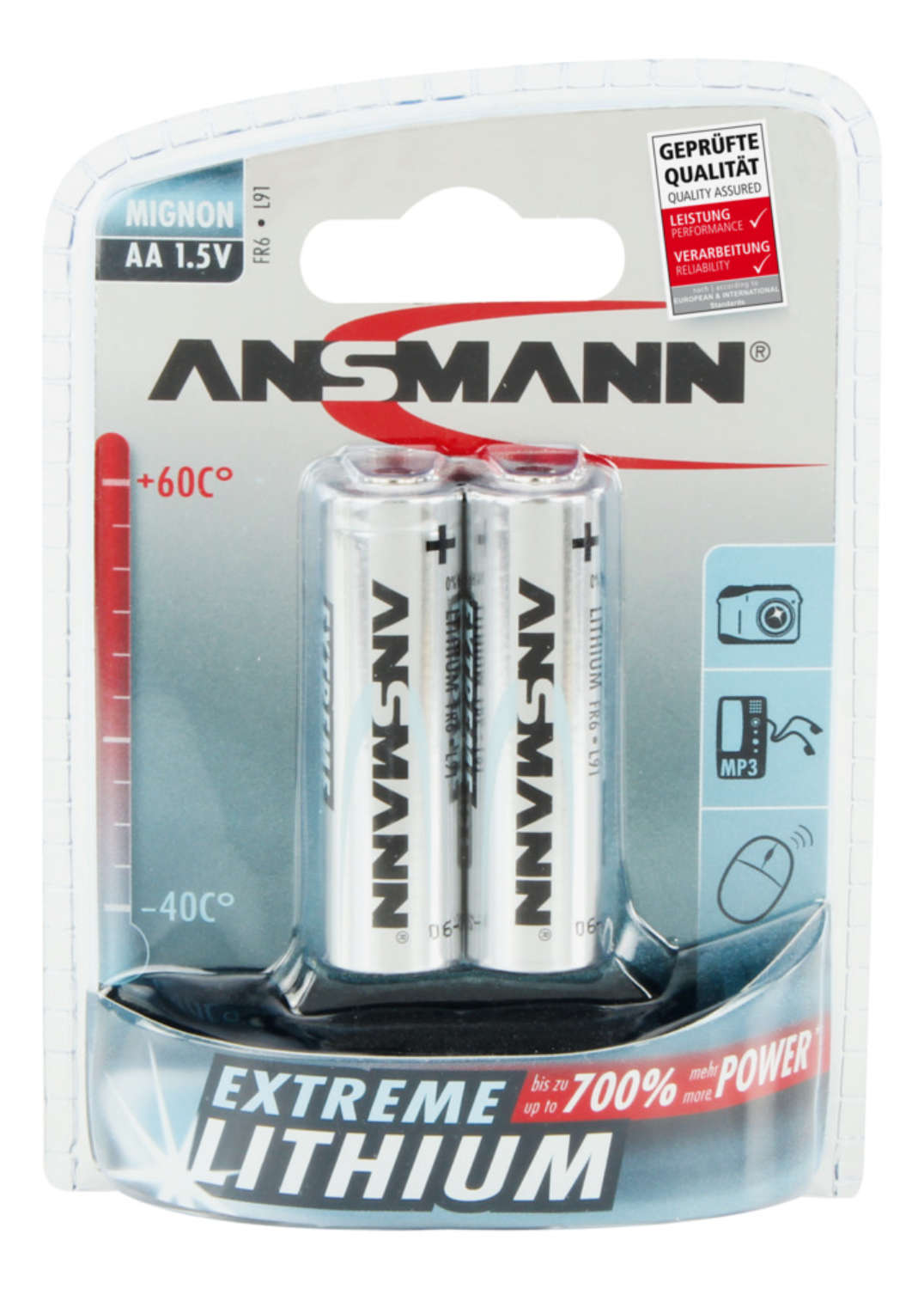 Pilas de Litio Extreme Lithium Ansmann