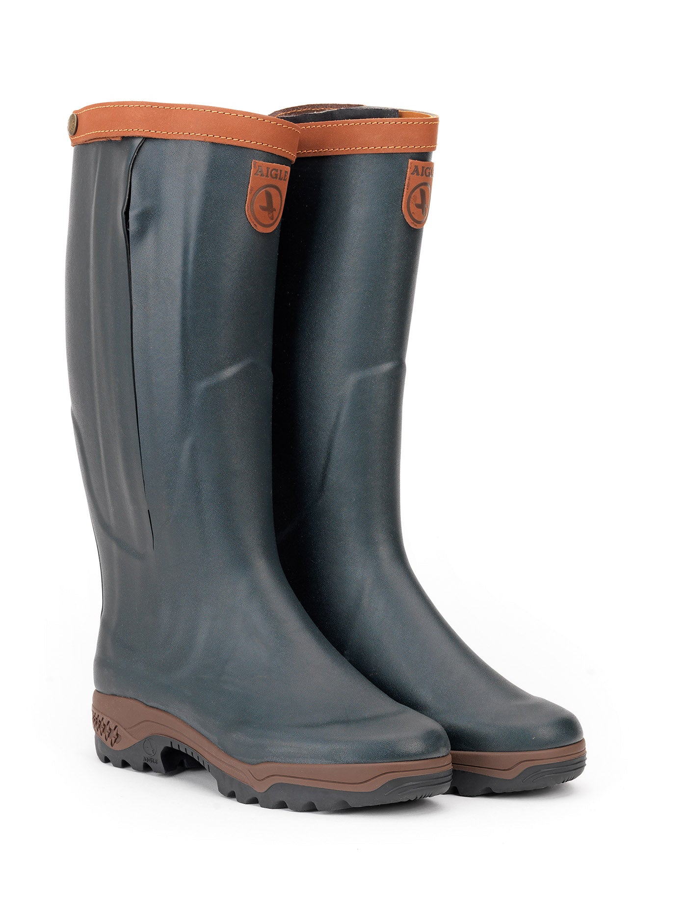 Botas de caza Aigle forradas de cuero para hombres PARCOURS® 2 SIGNATURE OPEN