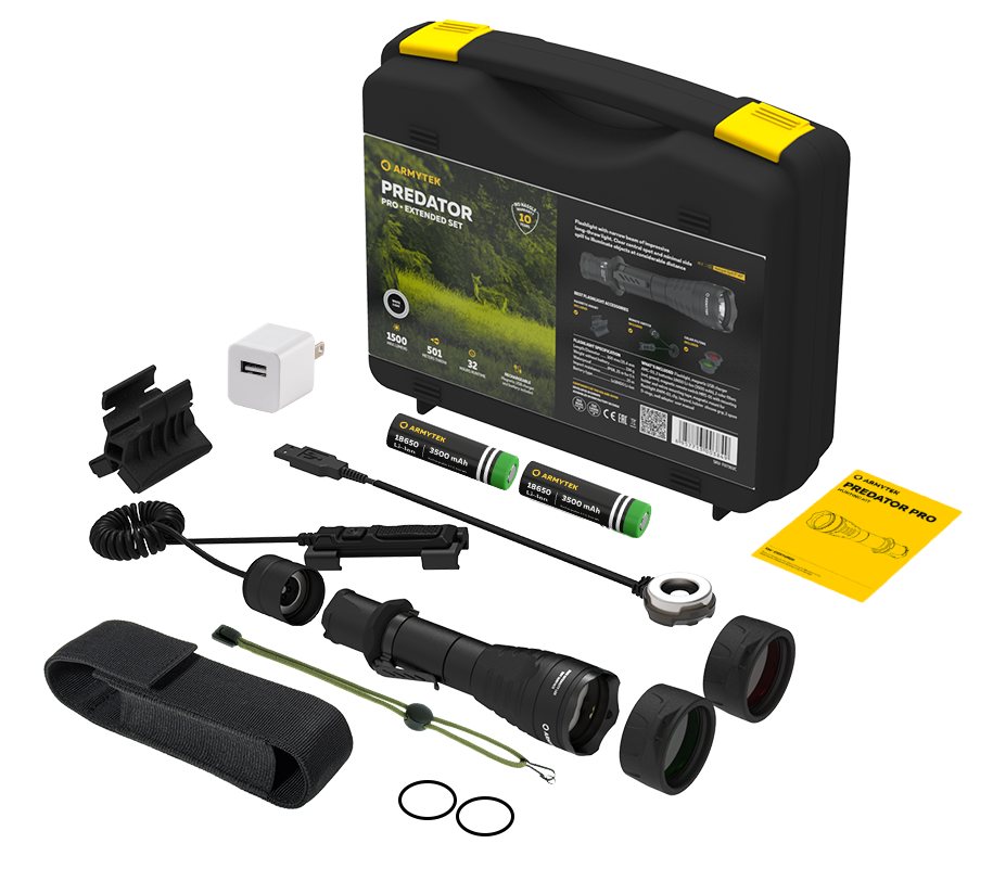 Linterna Kit de Caza Predator Pro