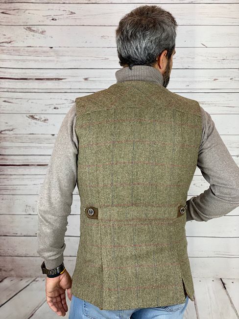 Long Tweed Shooting Vest