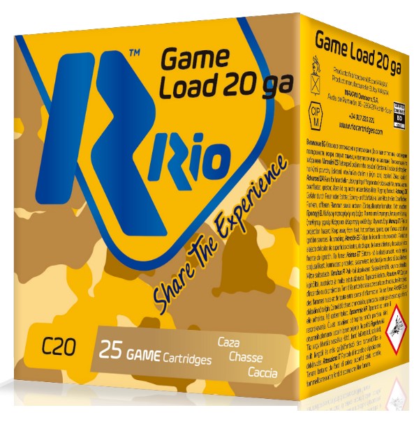 Cartuchos de Caza Rio Game Load Calibres Pequeños