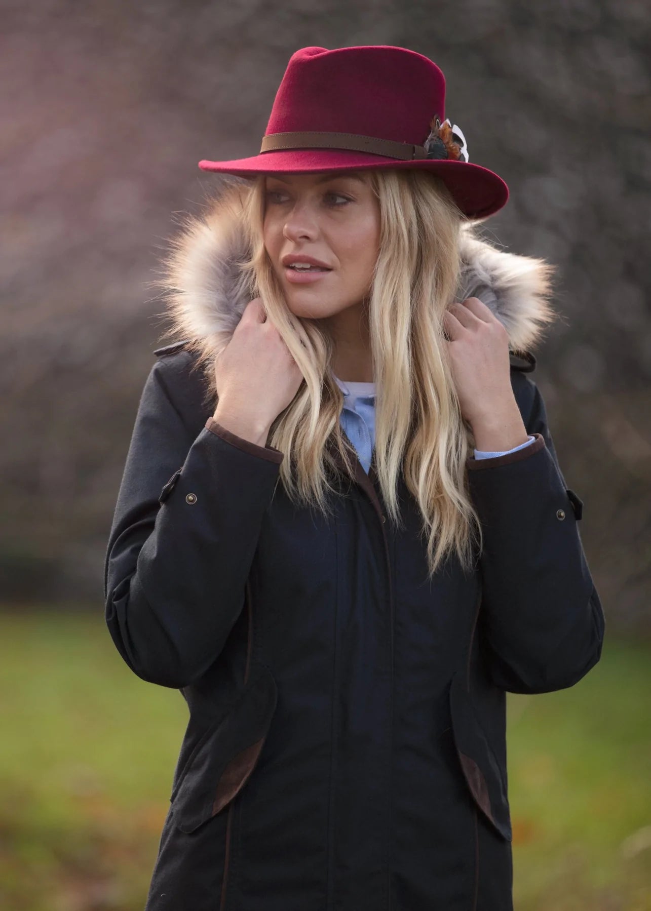 Ladies Richmond Felt Hat with Feather