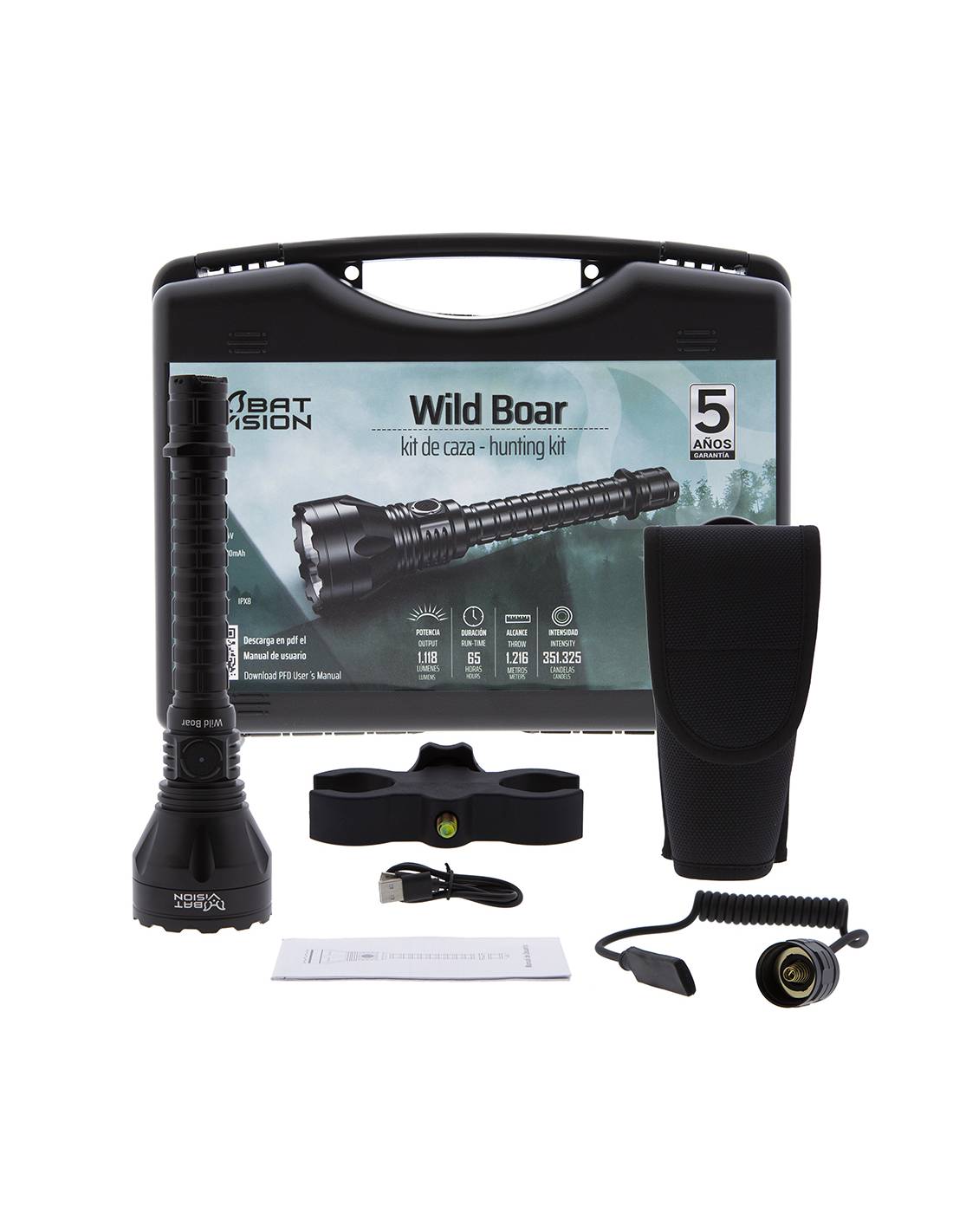 Linterna Kit de Caza Wild Boar Bat Vision