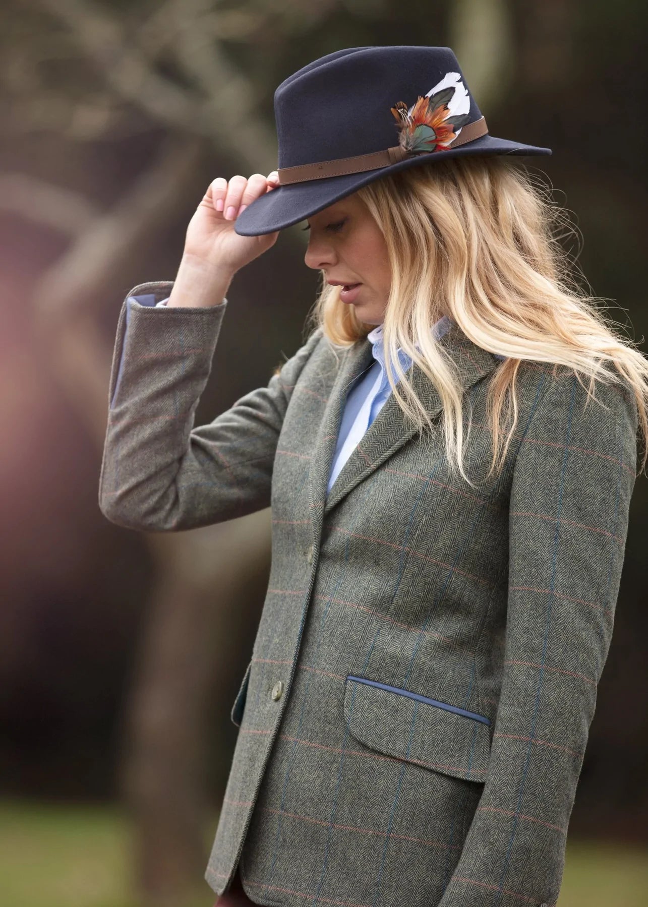 Ladies Richmond Felt Hat with Feather