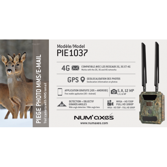 Cámara Trampa 4G con envío de SMS/Mail