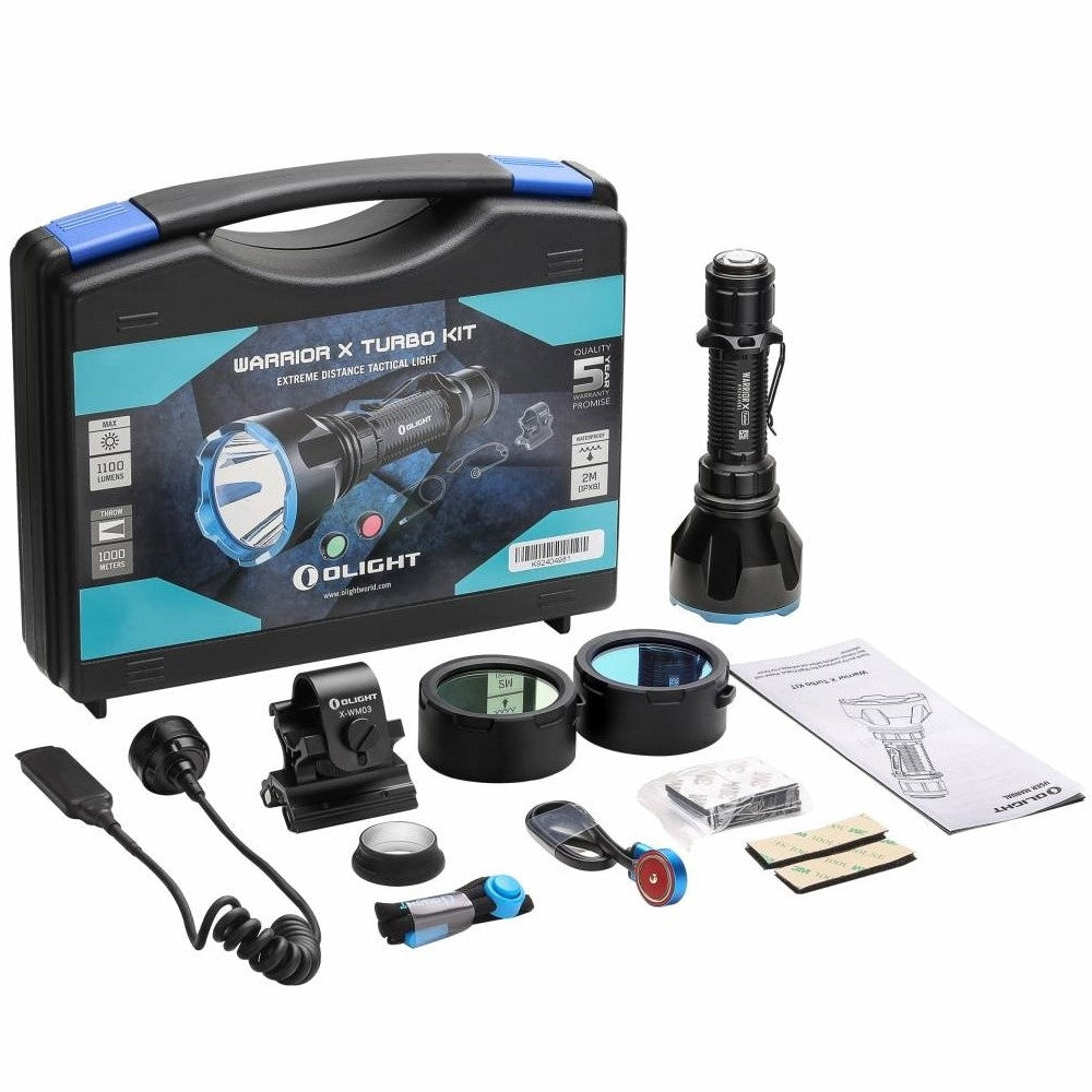 Warrior X Turbo Hunting Flashlight Kit