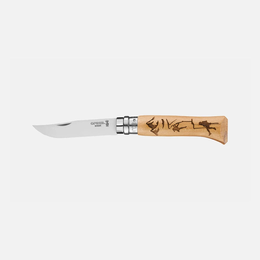 Navaja de Bolsillo Opinel N°08 con Grabado Escalada