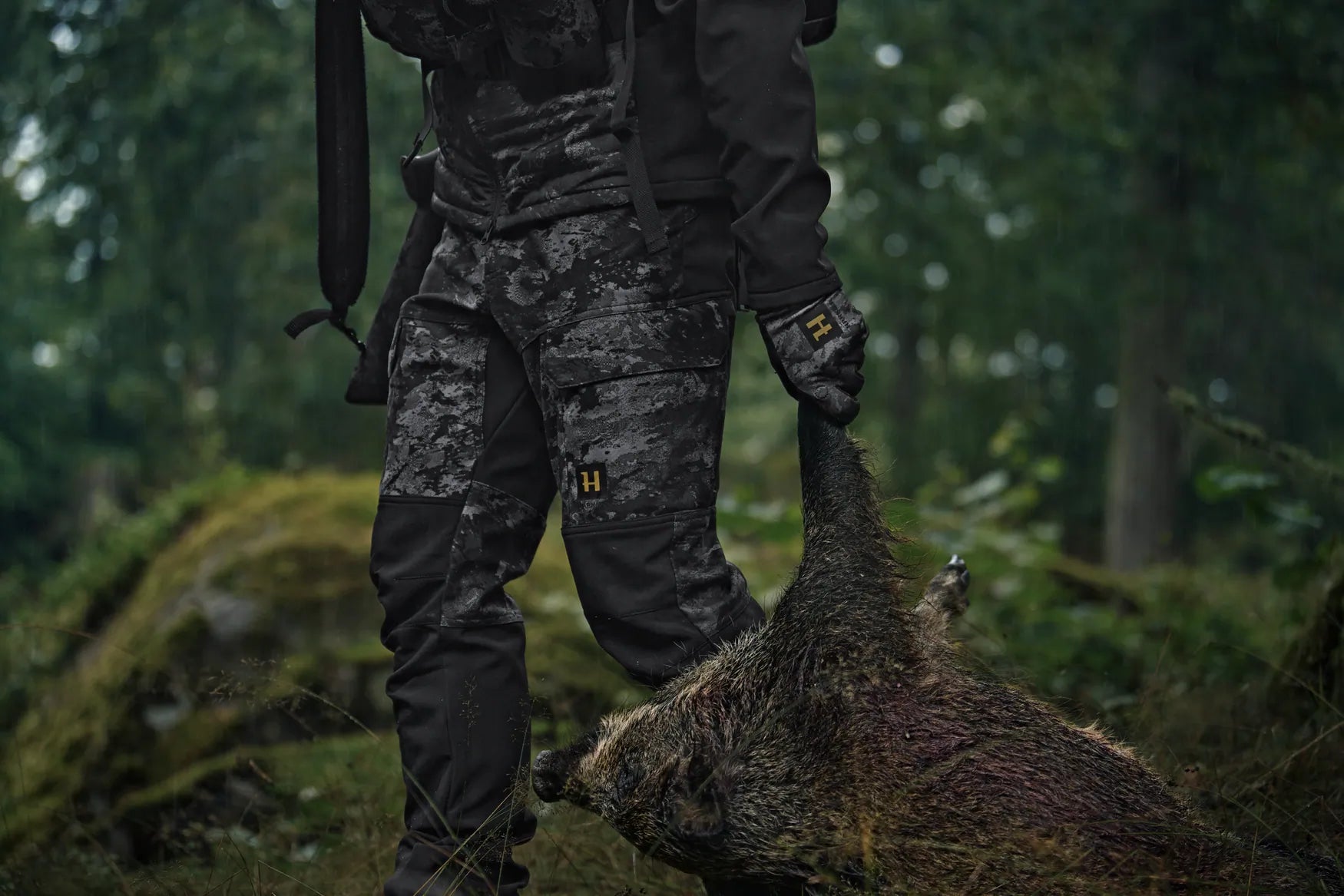 Pantalones Härkila Noctyx Camo Silenciosos