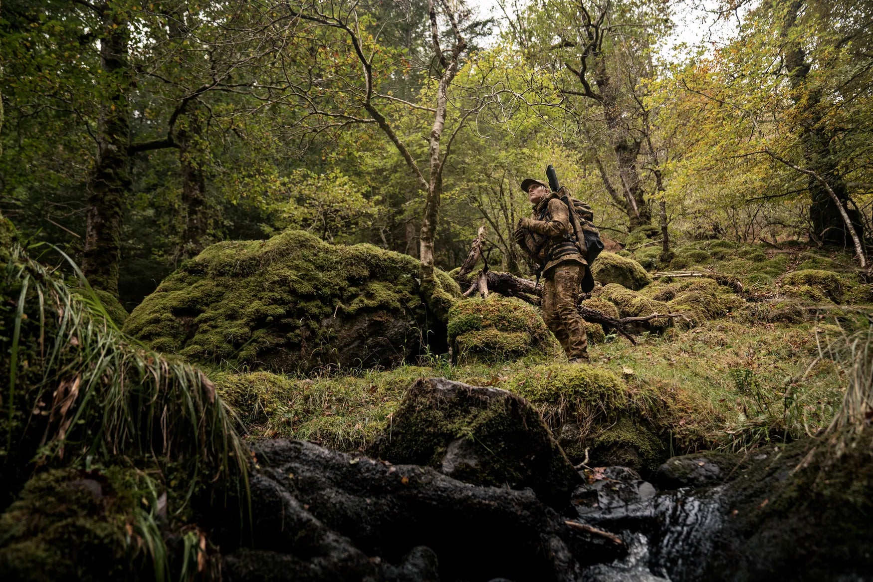 Pantalones Härkila Deer Stalker Camo HWS Mujer