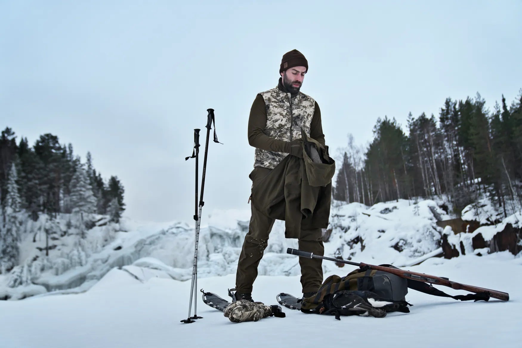 Chaleco Härkila Camo HSP Aislante
