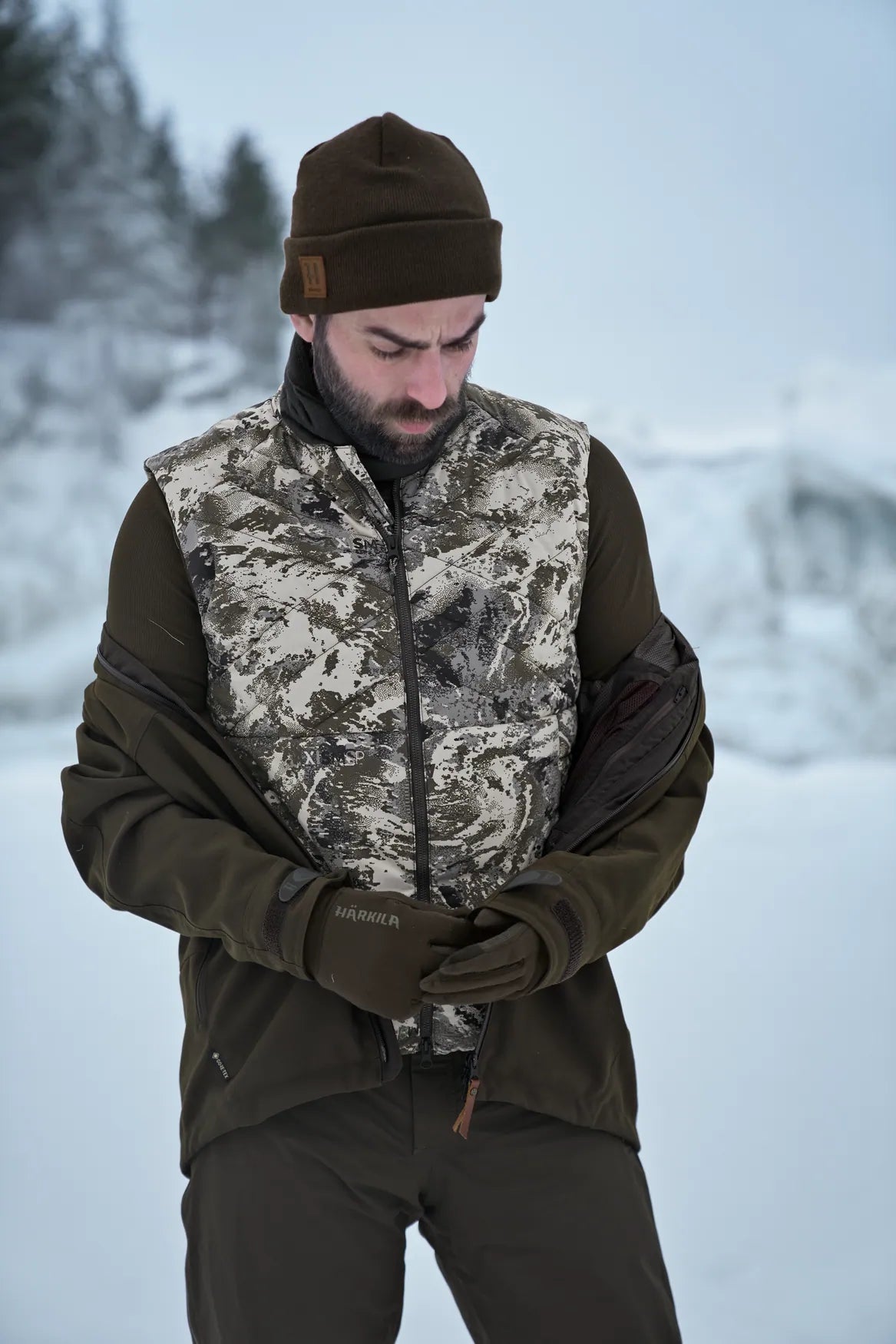 Chaleco Härkila Camo HSP Aislante
