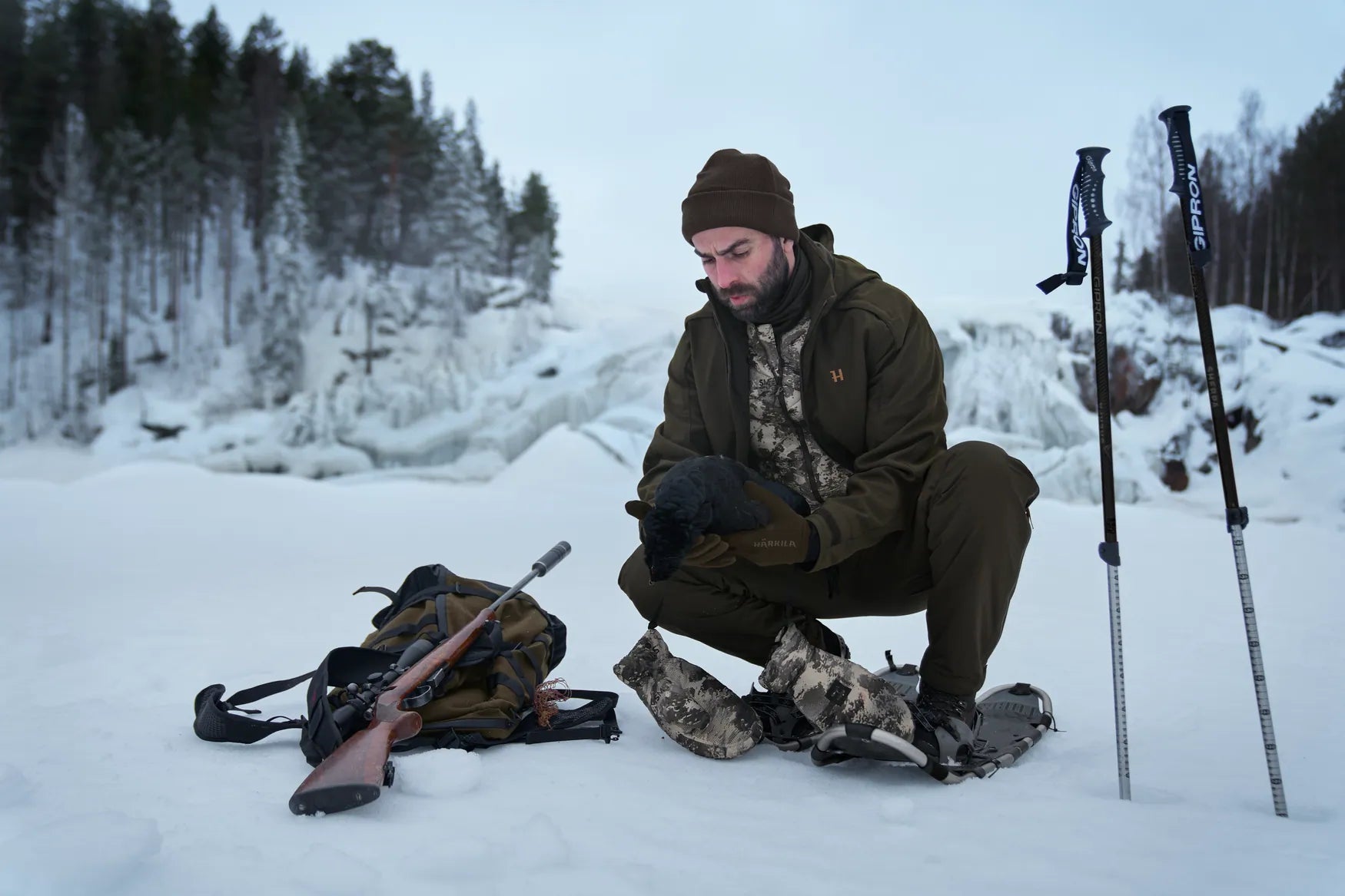 Chaleco Härkila Camo HSP Aislante