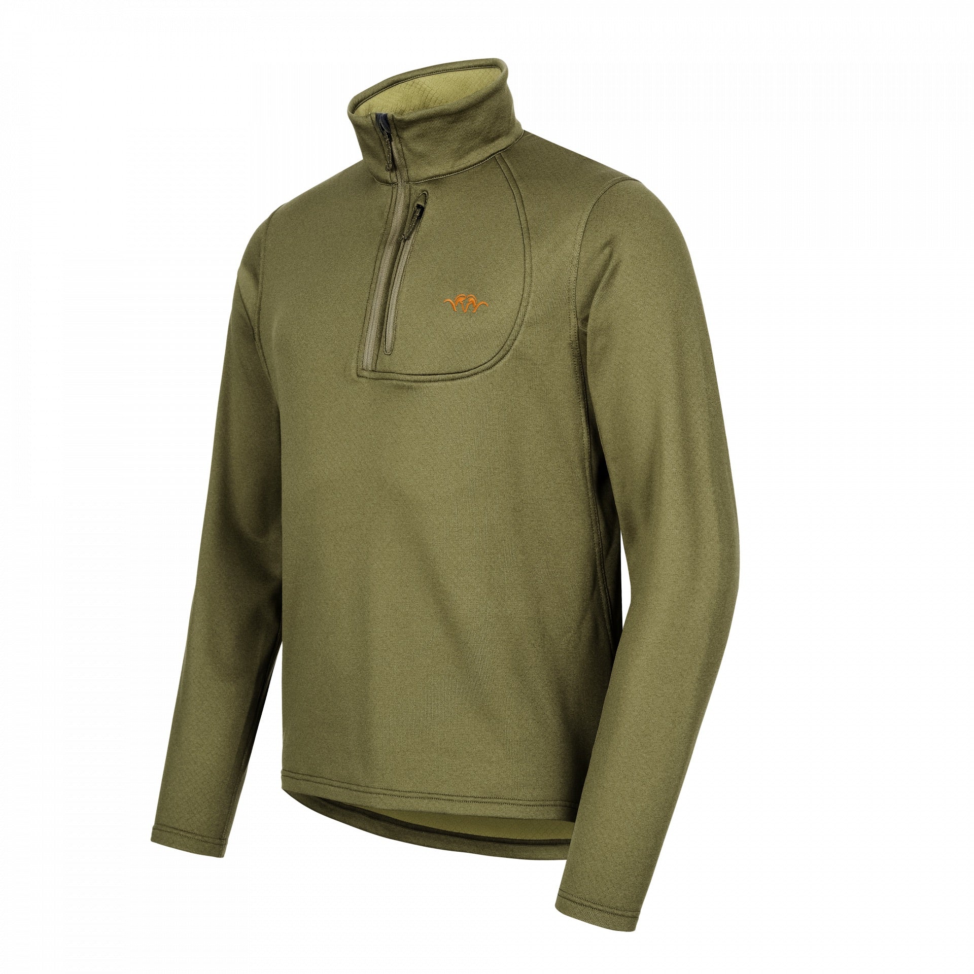 Polar BLASER HunTec Camo / Verde Halfzip Drain Midlayer