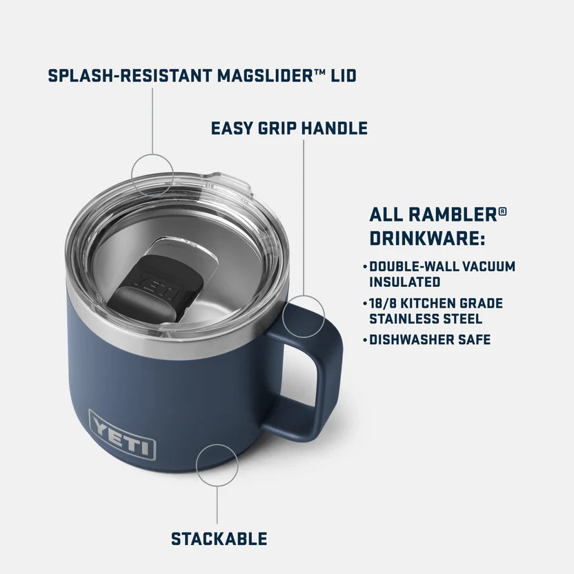 La Taza Apilable YETI RAMBLER® con Tapa MAGSLIDER™