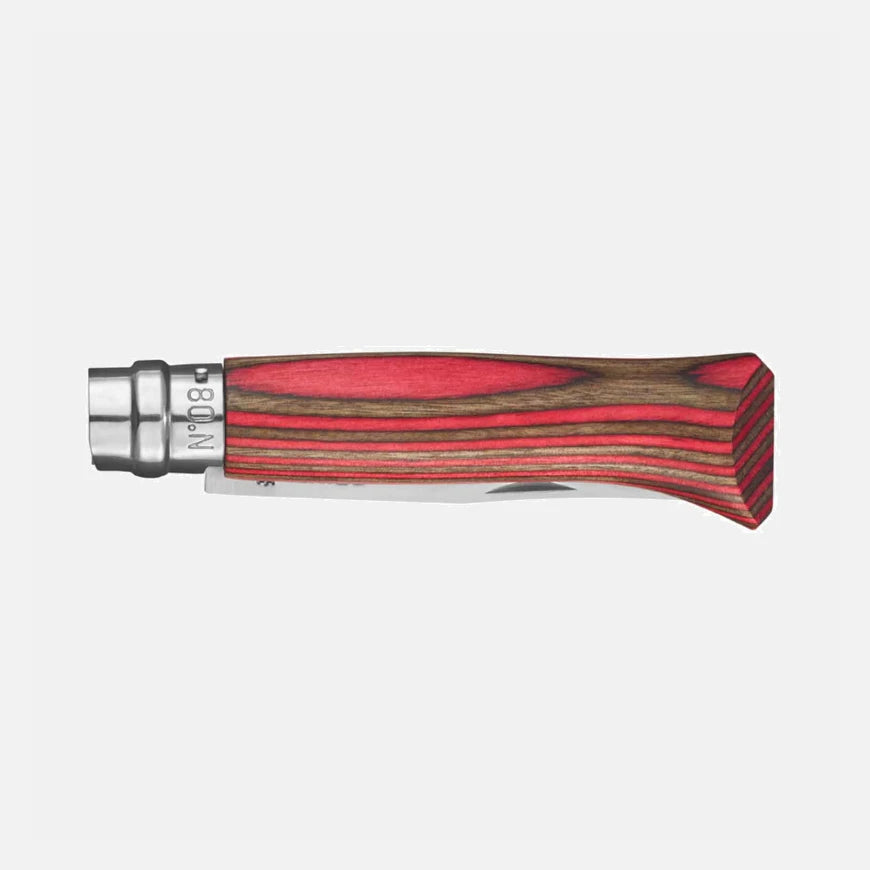 Navaja de Bolsillo Opinel N°08 Lujo Abedul Laminado