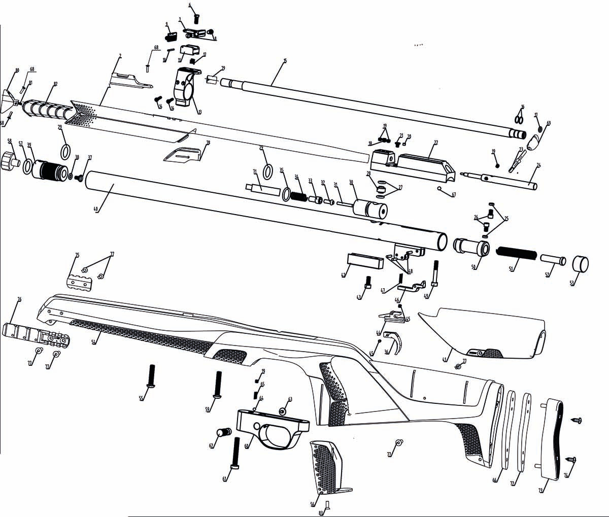 Piezas de Recambio para Carabina PCP Stoeger XM1 S4