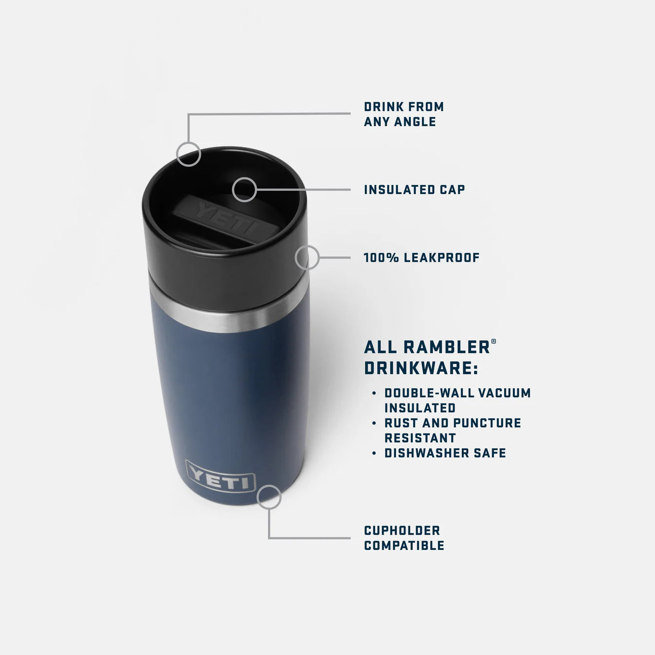 Botella YETI Rambler® con Tapa Commuter