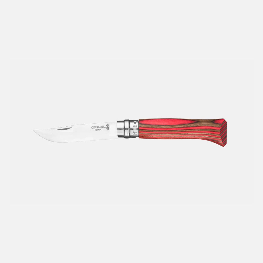 Navaja de Bolsillo Opinel N°08 Lujo Abedul Laminado