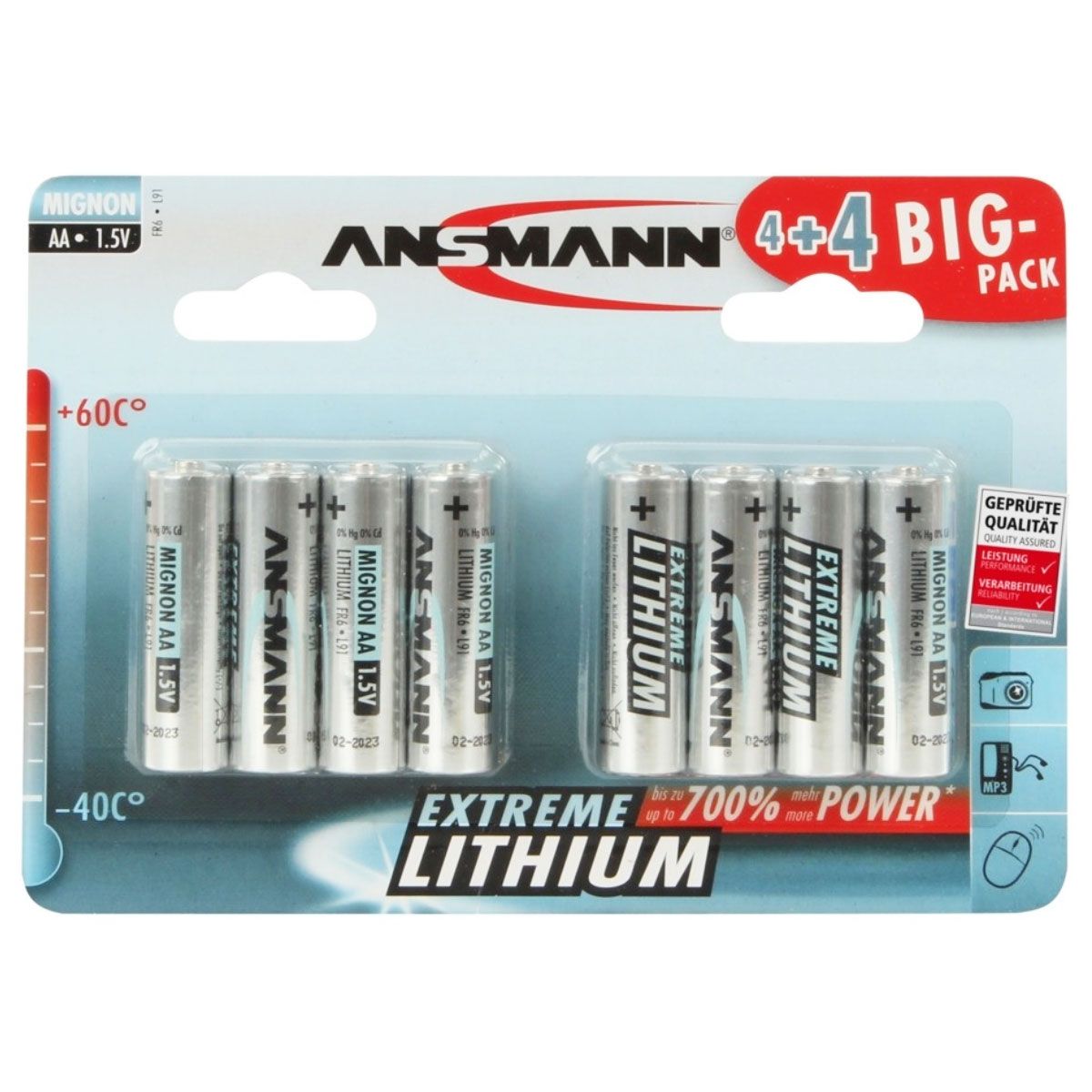 Pilas de Litio Extreme Lithium Ansmann