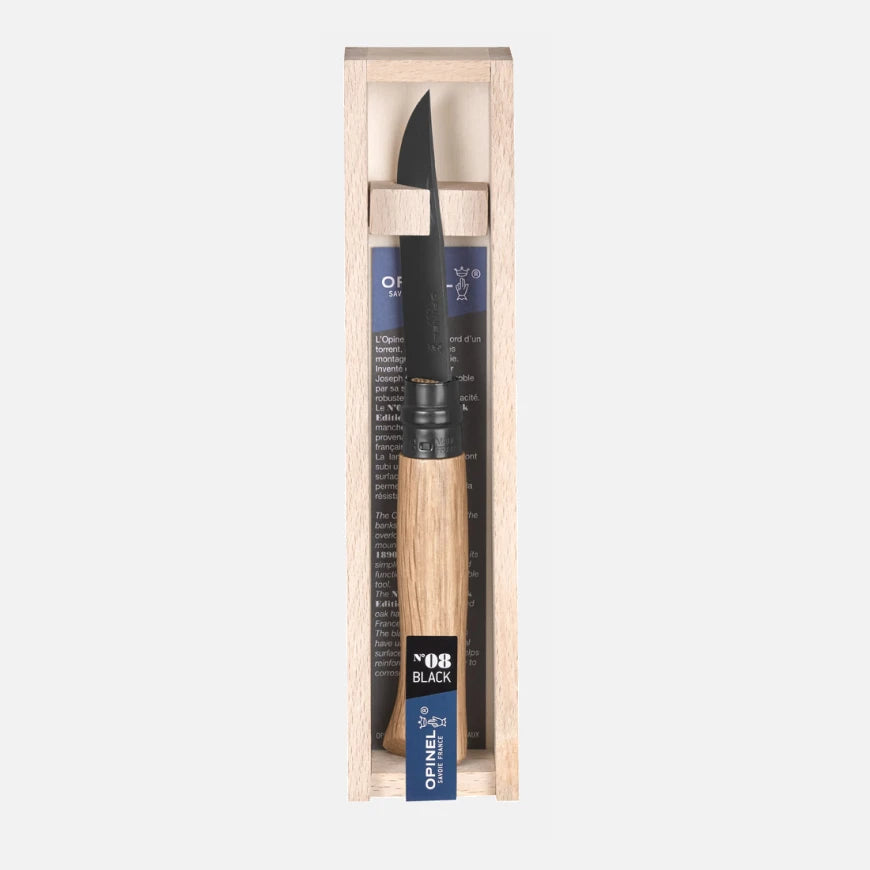 Navaja de Bolsillo Opinel N°08 Lujo Roble Black