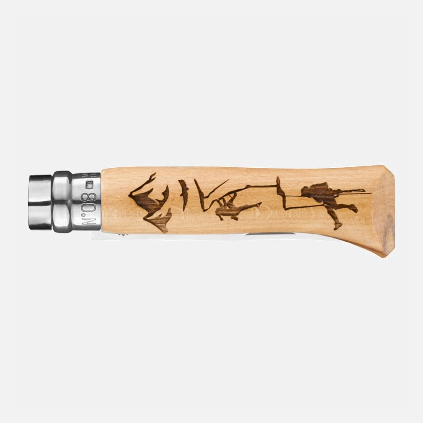 Navaja de Bolsillo Opinel N°08 con Grabado Escalada