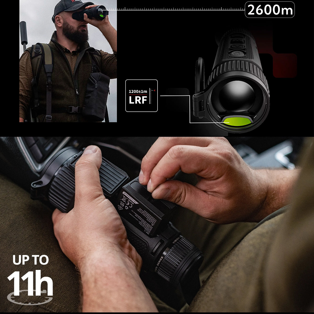 Monocular Térmico Nocpix VISTA Opción de LRF