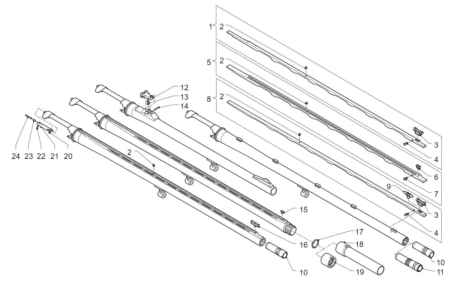 Piezas de Recambio para Escopeta Semiautomatica Benelli Raffaello