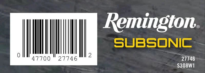 Munición Metálica Remington Subsonic