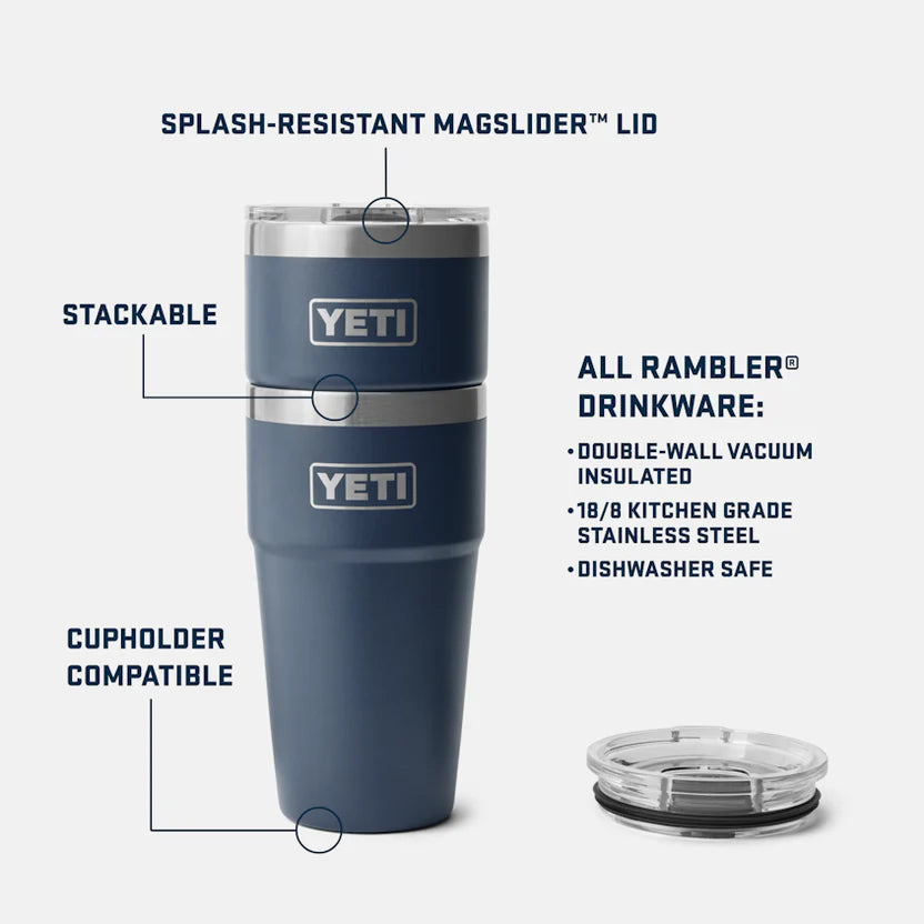 El Vaso Apilable YETI RAMBLER® con Tapa MagSlider™