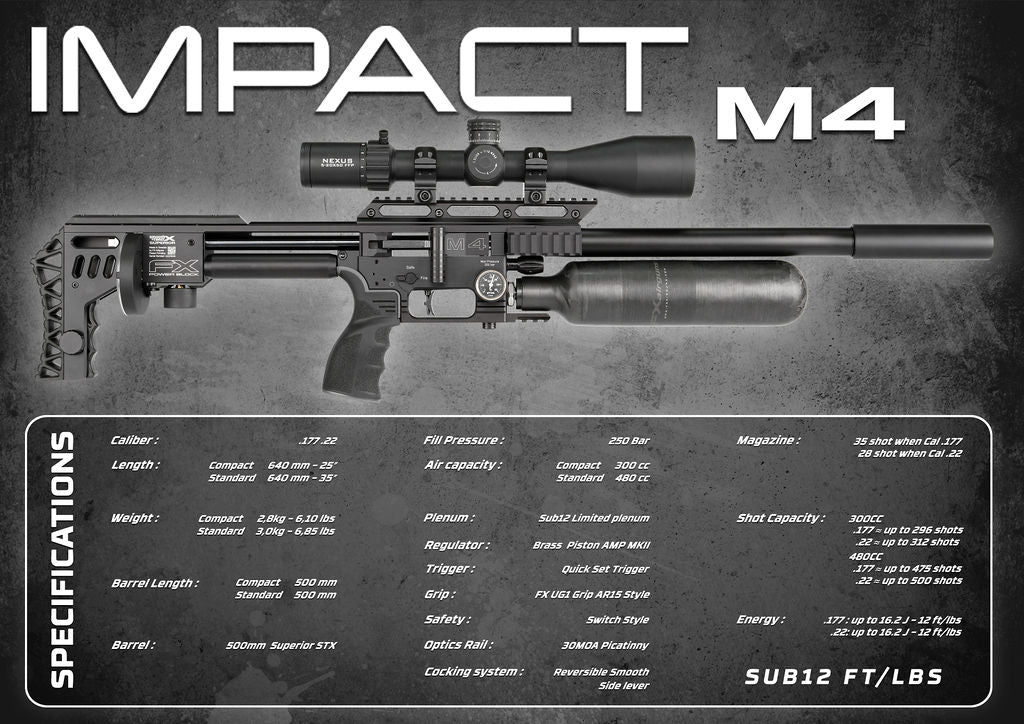 Carabina de Aire Comprimido FX PCP Impact M4