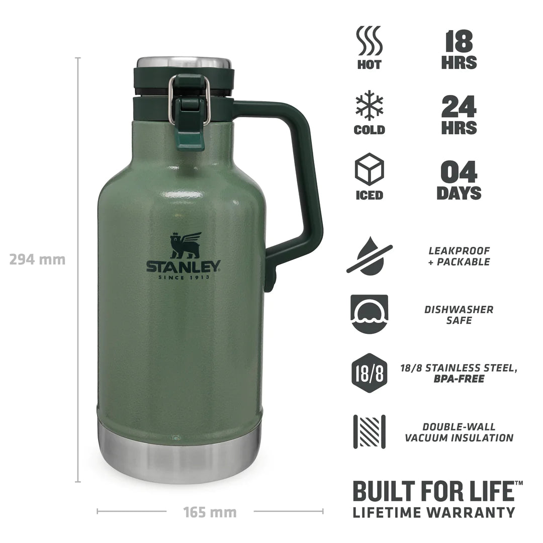 Classic Easy Pour Beer Growler | 1.9L