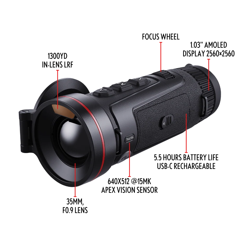 Monocular de Visión Térmica Guide Serie KODIAK 3.0 con ApexVision™